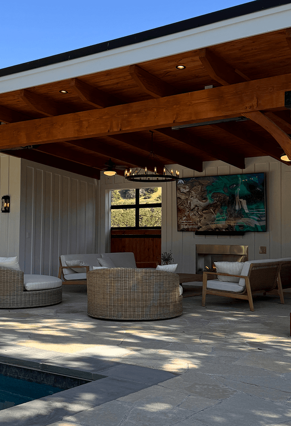 A craftsman finishing interior millwork